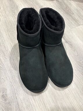 UGG Black Short Shearling Boots
